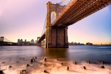 Foto op Canvas Sunrise over Brooklyn © Mohammad