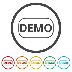 Simple Demo sign, 6 Colors Included