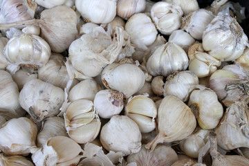 close up of garlic, pattern