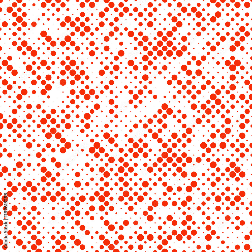 Poster halftone circle pattern background template - abstract vector graphic