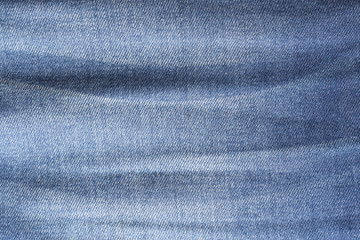 Naklejka premium Blue jeans textile texture for background