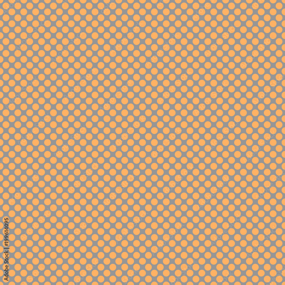 Poster abstract seamless polka dot pattern background template - squared vector graphics from colored circl