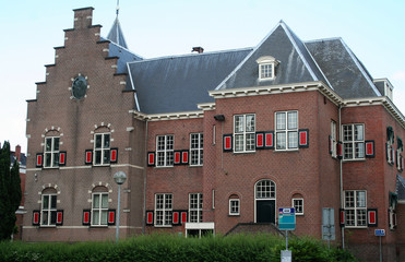 Fototapeta na wymiar City hall of Veendam