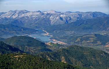 Sierra de Segura vista desde la cima del Yelmo, en las sierras de Cazorla, Segura y Las Villas.