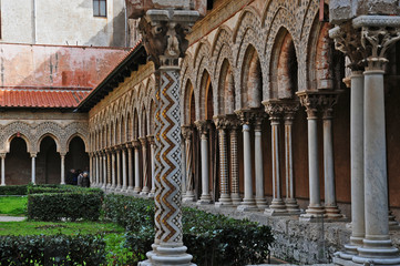 Il chiostro del Duomo di Monreale - Palermo, Sicilia