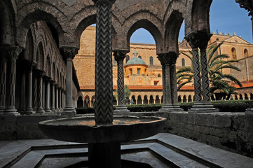 Il chiostro del Duomo di Monreale - Palermo, Sicilia
