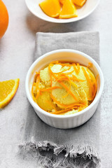 Orange ice cream