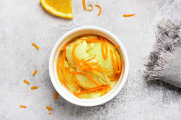 Orange ice cream