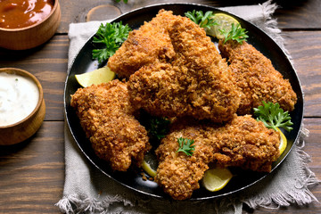 Crispy chicken wings