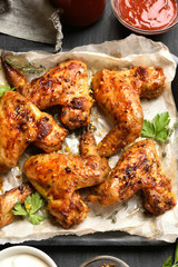 Baked chicken wings