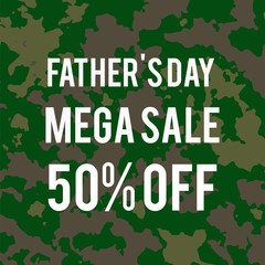 Fototapeta premium Fathers day sale military