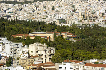 Fototapeta na wymiar view Tapeon in Athens cityscape ,Greece