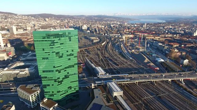 Zurich from the sky - Switzerland