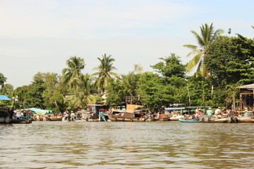 Water market, Mekong delta, Vietnam