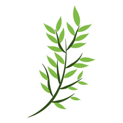 Bouquet of leaves cartoon vector illustration graphic design