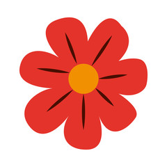 Beautiful flower cartoon vector illustration graphic design