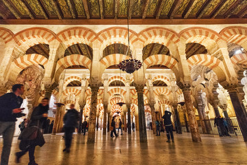 Inside the Mezquita, Cordoba, Spain