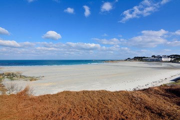 La jolie plage de Trestel en Bretagne