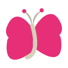 Butterfly cartoon isolated vector illustration graphic design