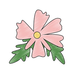Fototapeta premium Beautiful flower cartoon vector illustration graphic design