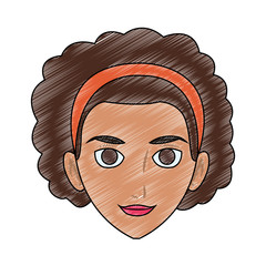 Young woman cartoon vector illustration graphic design