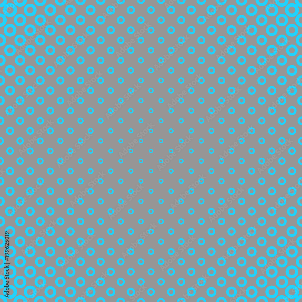 Poster abstract geometric halftone circle pattern background - vector design from rings in varying sizes