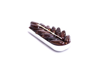 packing fruits of urma isolated on a white background