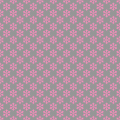 Repeating geometrical stylized snowflake pattern wallpaper - vector Christmas decoration background illustration