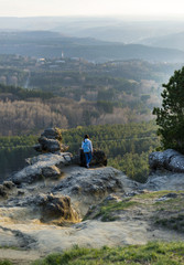 Caucasus mountains, valley view, Kislovodsk upper Park