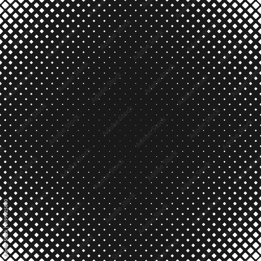 Poster geometric black and white rounded square pattern background - vector graphic design from diagonal sq
