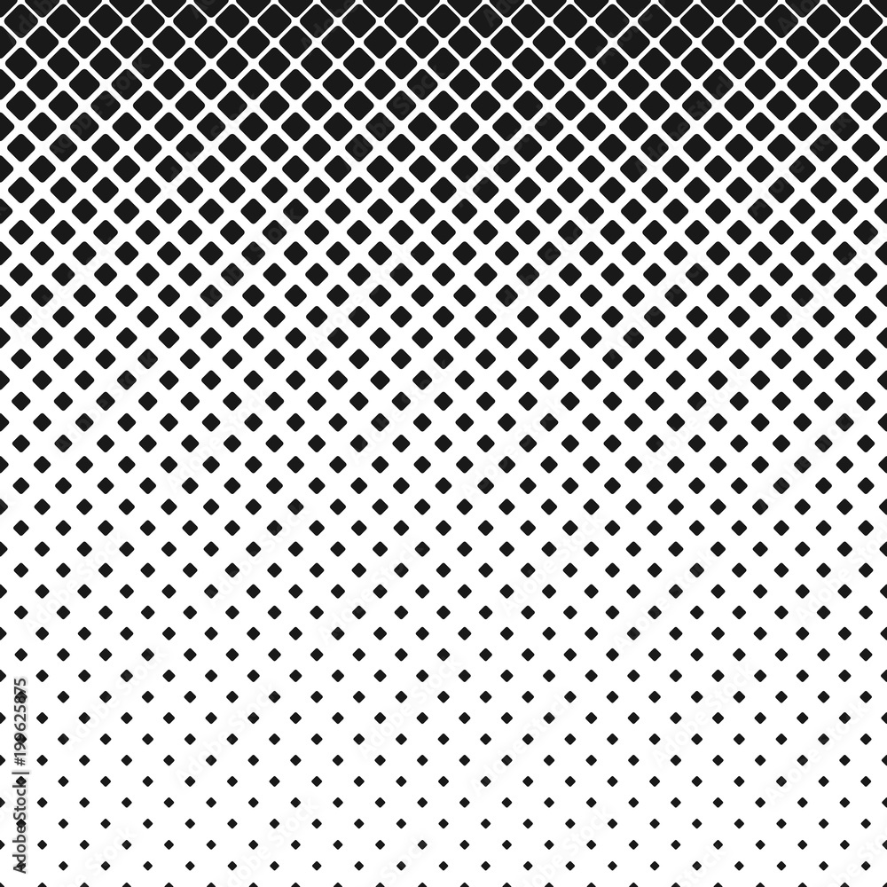 Poster abstract geometrical monochrome rounded square pattern background - vector illustration with diagona