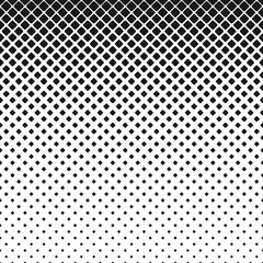 Abstract geometrical monochrome rounded square pattern background - vector illustration with diagonal squares in varying sizes