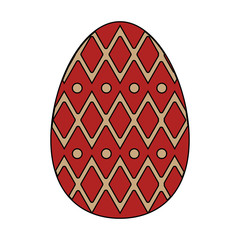 Faberge egg isolated vector illustration graphic design