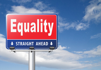 equal rights and equality sign
