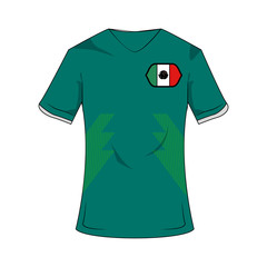 Mexico national tshirt soccer sport wear vector illustration graphic design