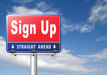 sign up