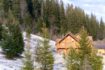 Obraz na płótnie Canvas House in the mountains.