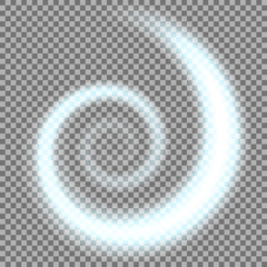 Fototapeta na wymiar Spiral of light, aqua color