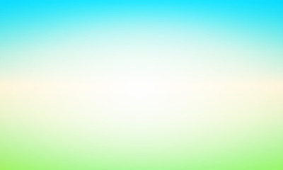 Abstract Background with Glow and Shine - Vector Illustration with Blured Landscape of Clear Day.