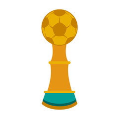 Football Soccer world trophy vector illustration graphic design