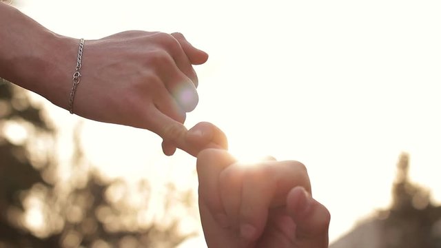 The truce of two friends.The concept of friendship and fidelity