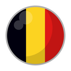 Fototapeta premium Germany round flag symbol vector illustration graphic design