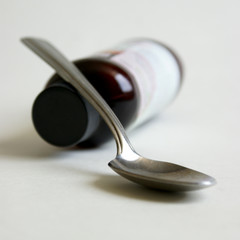 Cough Syrup and Spoon