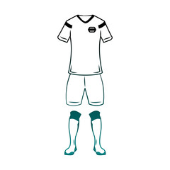 Iceland national soccer sport wear vector illustration graphic design