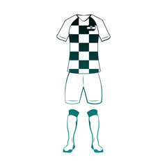 Croatia national soccer sport wear vector illustration graphic design