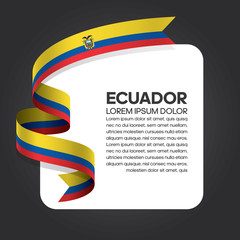 Ecuador flag background
