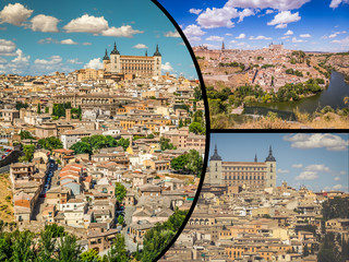 Photo collage from Toledo Spain.
 - obrazy, fototapety, plakaty