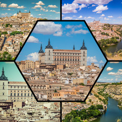 Photo collage from Toledo Spain.
