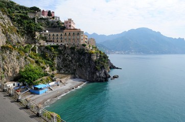 Naklejka premium 南イタリア、アマルフィの風景