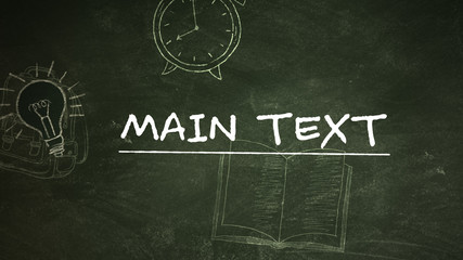 Handdrawn Wiggling Chalkboard Title